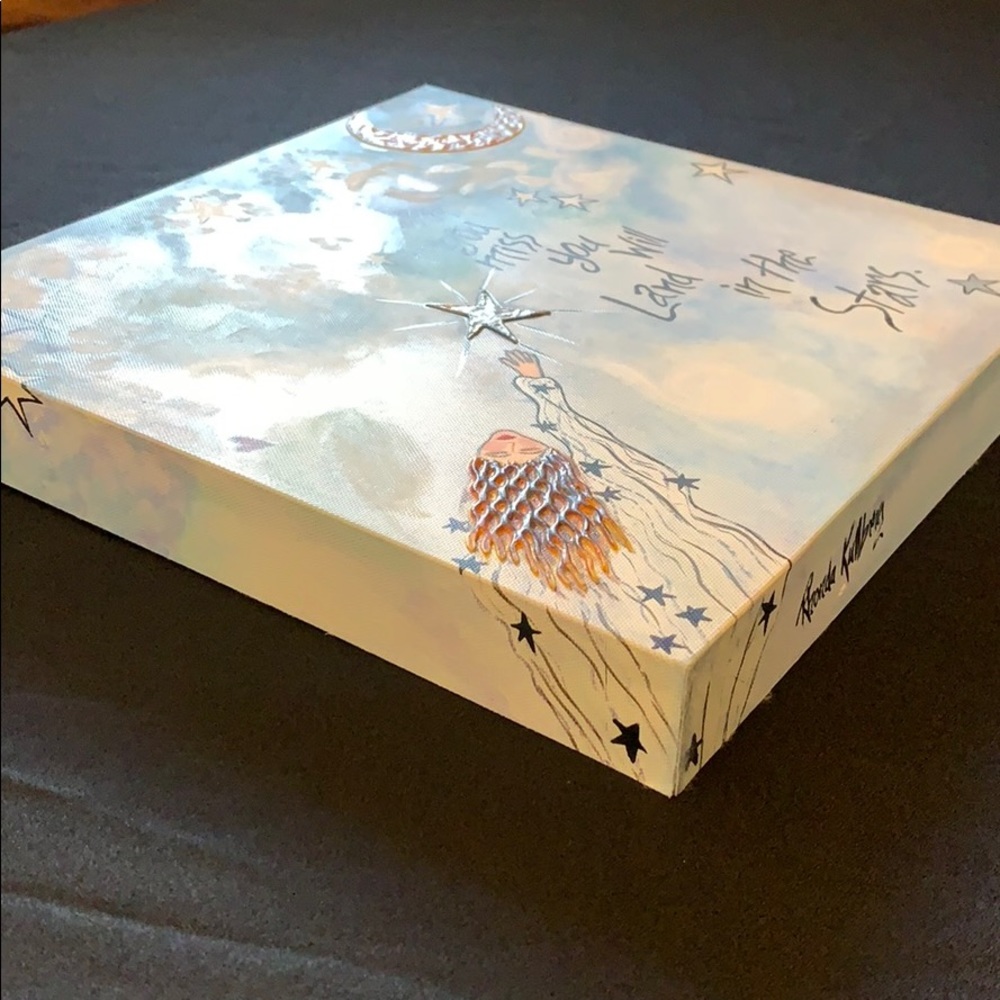 Hand painted art  “shoot for the moon” - Picture 8 of 8